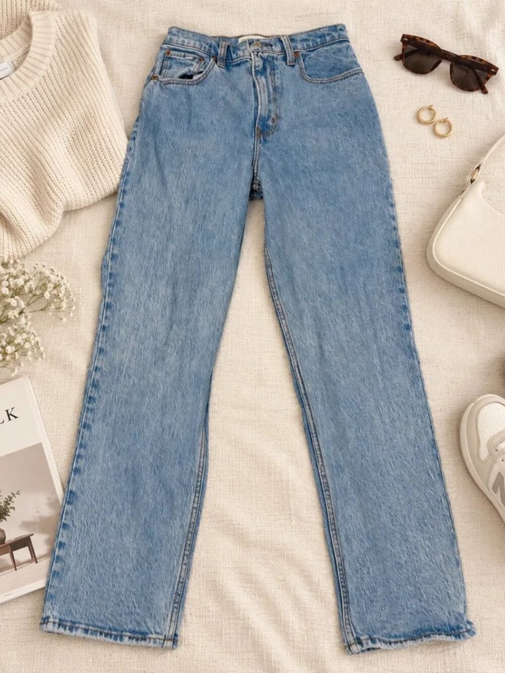 Abercrombie & Fitch 90s Straight Curve Love Ultra High Rise Jeans Size 26